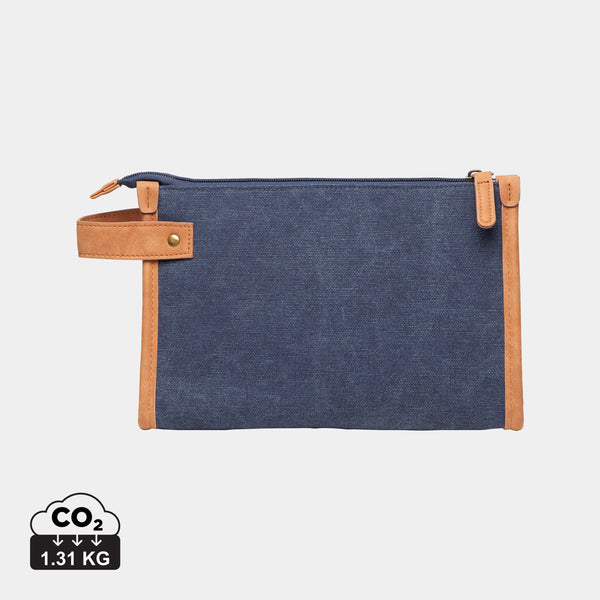 Carica l&#39;immagine nel visualizzatore di Gallery, pochette e beauty case personalizzate in canapa riciclato, poliestere colore blu-navy_blu 12296941 DET05
