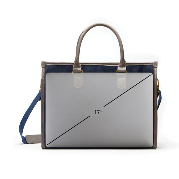 Carica l&#39;immagine nel visualizzatore di Gallery, borse porta PC e documenti personalizzate in poliestere, poliestere colore blu_blu 12296997 DET09
