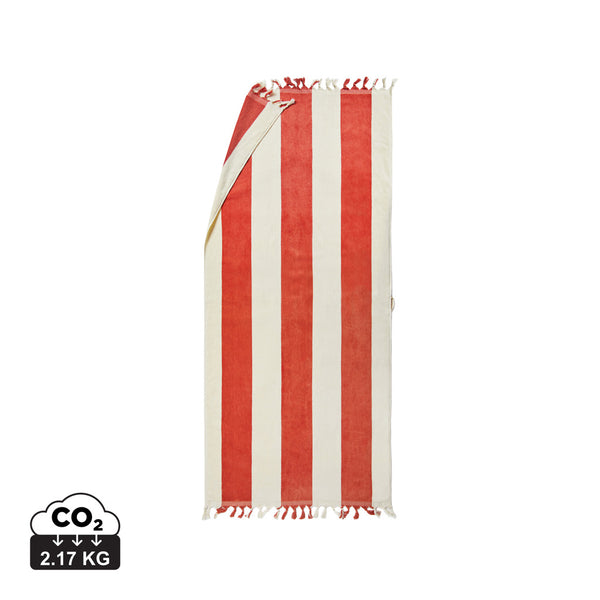 Carica l&#39;immagine nel visualizzatore di Gallery, teli mare personalizzabili in cotone colore rosso-ciliegia_rosso 1294523 DET07
