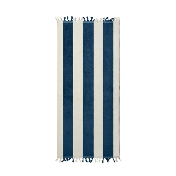 Carica l&#39;immagine nel visualizzatore di Gallery, teli mare personalizzati in cotone colore blu-navy_blu 1294523 DET05

