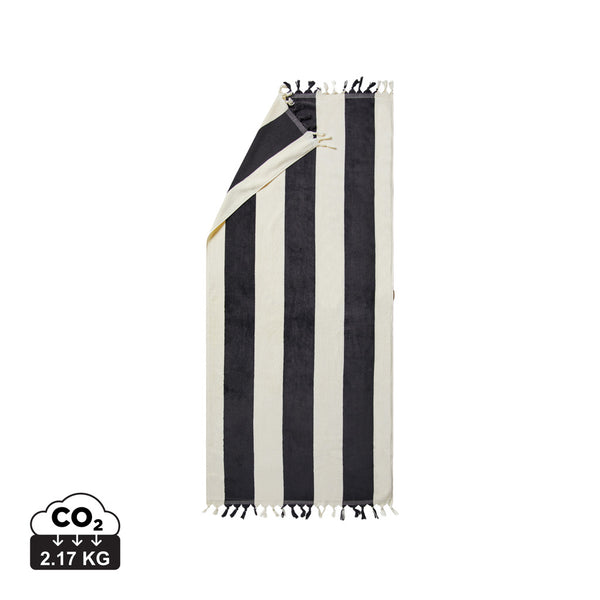 Carica l&#39;immagine nel visualizzatore di Gallery, teli mare personalizzati in cotone colore nero_nero 1294523 DET07

