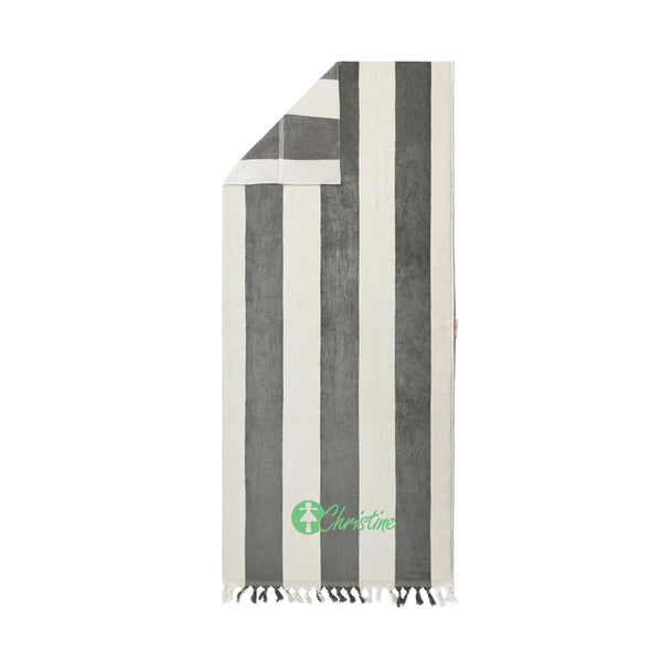 Carica l&#39;immagine nel visualizzatore di Gallery, teli mare da personalizzare in cotone colore grigio_grigio 12299779 DET09

