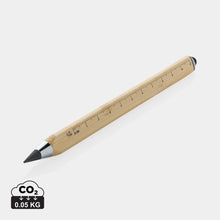 Carica l&#39;immagine nel visualizzatore di Gallery, biro multifunzione e laser stampate con logo in fsc® bambù, grafite colore marrone_marrone 121693817 DET01

