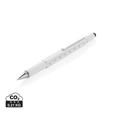 Carica l&#39;immagine nel visualizzatore di Gallery, penne multifunzione e laser da personalizzare in alluminio colore bianco_bianco 121693872 DET01
