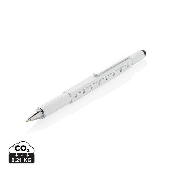 Carica l&#39;immagine nel visualizzatore di Gallery, penne multifunzione e laser da personalizzare in alluminio colore bianco_bianco 121693872 DET09
