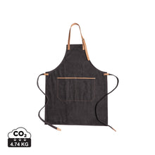 Carica l&#39;immagine nel visualizzatore di Gallery, grembiuli e cappelli chef personalizzati in canapa, pu colore nero_nero 121697999 DET01
