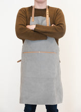 Carica l'immagine nel visualizzatore di Gallery, grembiuli e cappelli chef da personalizzare in canapa, pu colore grigio_grigio 121697999 DET04
