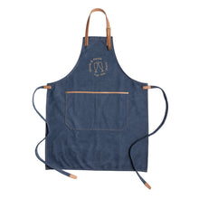 Carica l'immagine nel visualizzatore di Gallery, grembiuli e cappelli chef personalizzati in canapa, pu colore blu_blu 121697999 DET03
