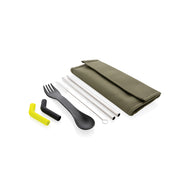 accessori cucina promozionali in poliestere, acciaio inossidabile colore verde_verde 121698672 VAR03