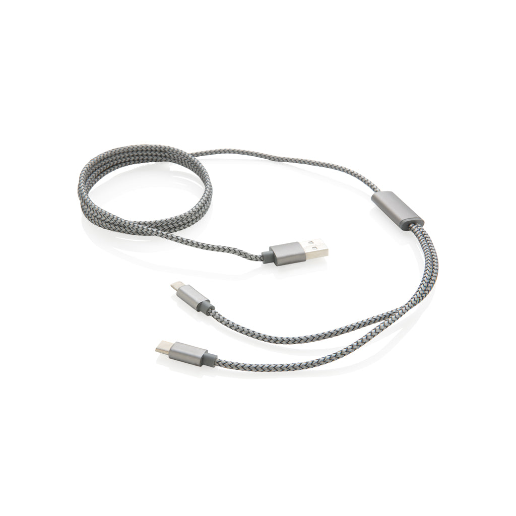 accessori per caricabatterie da personalizzare in nylon, alluminio colore grigio_grigio 121701940 VAR01