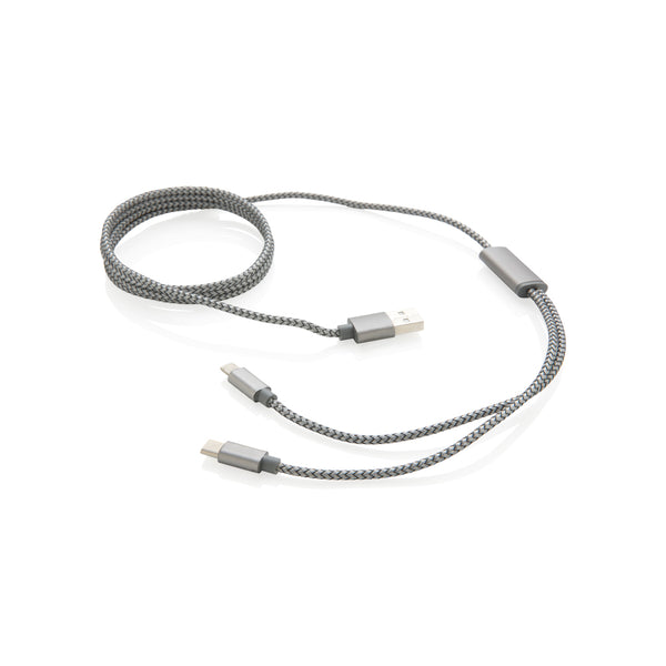 Carica l&#39;immagine nel visualizzatore di Gallery, accessori per caricabatterie da personalizzare in nylon, alluminio colore grigio_grigio 121701940 DET09
