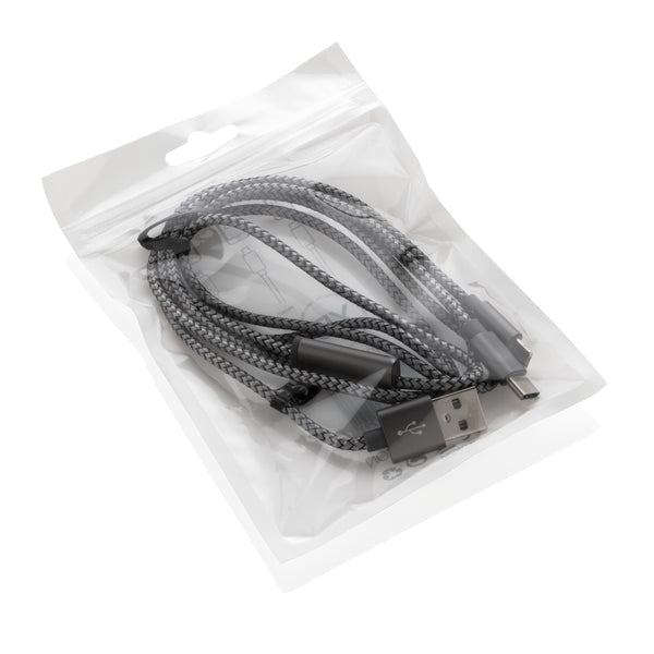 Carica l&#39;immagine nel visualizzatore di Gallery, accessori per caricabatterie da personalizzare in nylon, alluminio colore grigio_grigio 121701940 DET09
