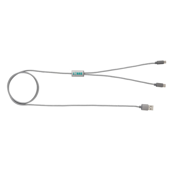 Carica l&#39;immagine nel visualizzatore di Gallery, accessori per caricabatterie da personalizzare in nylon, alluminio colore grigio_grigio 121701940 DET09
