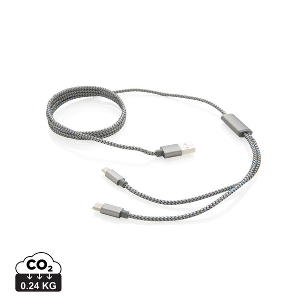 Carica l&#39;immagine nel visualizzatore di Gallery, accessori per caricabatterie da personalizzare in nylon, alluminio colore grigio_grigio 121701940 DET09
