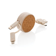 accessori per caricabatterie pubblicitari in sughero, paglia di grano colore cachi_verde scuro 121701953 VAR01