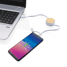 Carica l&#39;immagine nel visualizzatore di Gallery, accessori per caricabatterie da personalizzare in tpe riciclato, bambù colore bianco_bianco 121701954 DET06
