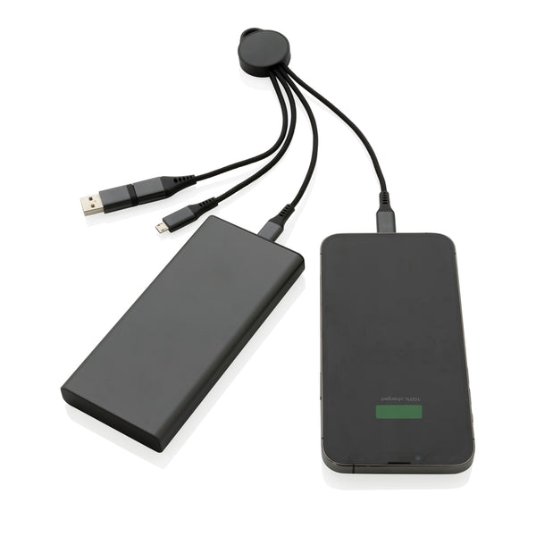 Carica l&#39;immagine nel visualizzatore di Gallery, accessori per caricabatterie da personalizzare in tpe riciclato, alluminio riciclato colore grigio_grigio 121701984 DET09
