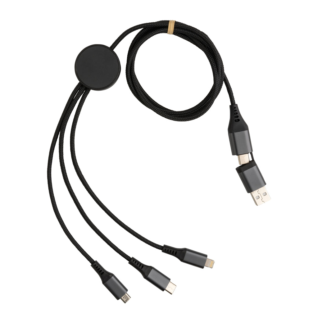 accessori per caricabatterie da personalizzare in tpe riciclato, alluminio riciclato colore grigio_grigio 121701985 VAR01