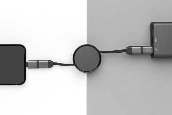 Carica l&#39;immagine nel visualizzatore di Gallery, accessori per caricabatterie da personalizzare in abs riciclato, lega di alluminio riciclato colore grigio_grigio 121701992 DET09
