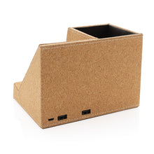 Carica l&#39;immagine nel visualizzatore di Gallery, caricabatteria wireless pubblicitari in sughero, abs colore cachi_verde scuro 121702536 DET06
