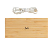 Carica l&#39;immagine nel visualizzatore di Gallery, caricabatteria wireless pubblicitari in bambù, abs colore marrone_marrone 121702540 DET07
