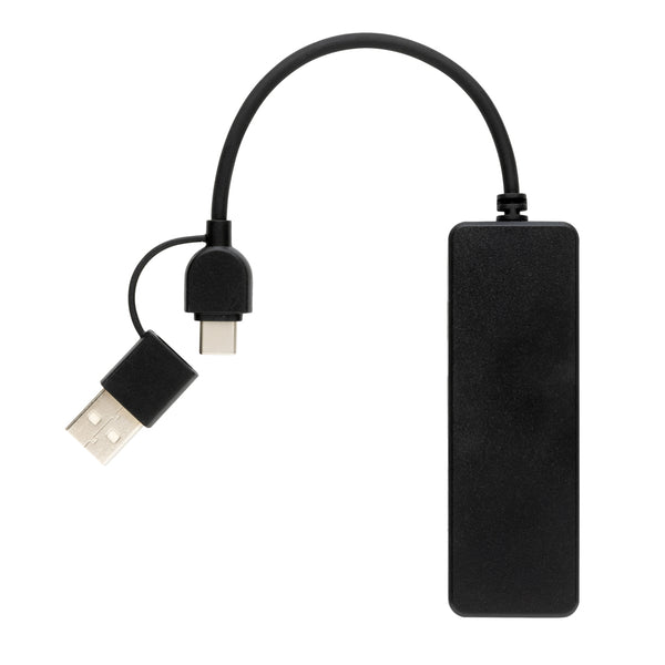 Carica l'immagine nel visualizzatore di Gallery, hub USB personalizzati in abs riciclato, tpe riciclato colore nero_nero 121702543 DET09
