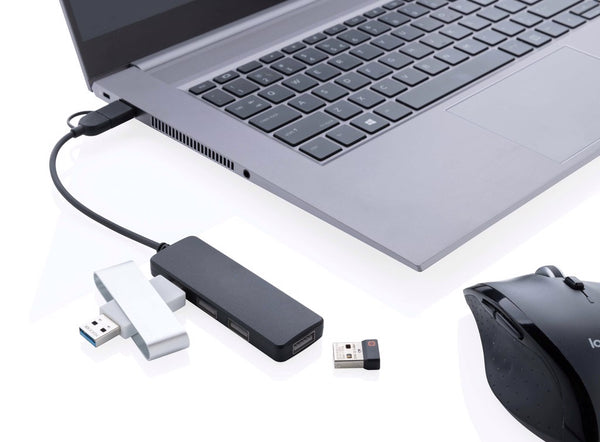 Carica l'immagine nel visualizzatore di Gallery, hub USB personalizzati in abs riciclato, tpe riciclato colore nero_nero 121702543 DET09
