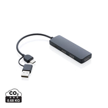Carica l'immagine nel visualizzatore di Gallery, hub USB personalizzati in abs riciclato, tpe riciclato colore nero_nero 121702543 DET01
