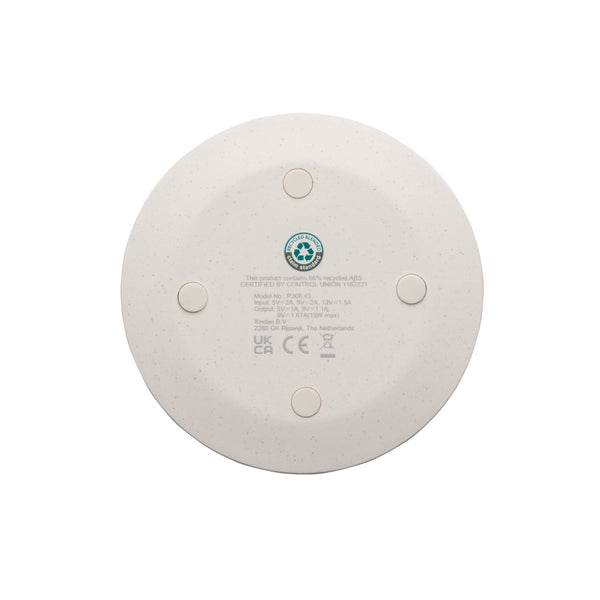 Carica l&#39;immagine nel visualizzatore di Gallery, caricabatteria wireless da personalizzare in abs riciclato, tpe riciclato colore bianco_bianco 121702560 DET09
