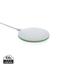 Carica l&#39;immagine nel visualizzatore di Gallery, caricabatteria wireless da personalizzare in abs riciclato, tpe riciclato colore bianco_bianco 121702560 DET01
