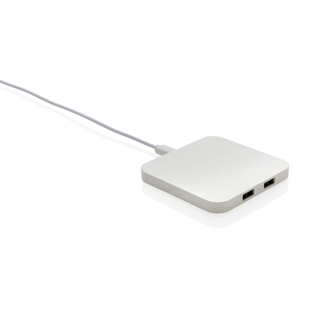 caricabatteria wireless da personalizzare in abs riciclato colore bianco_bianco 121702563 VAR02