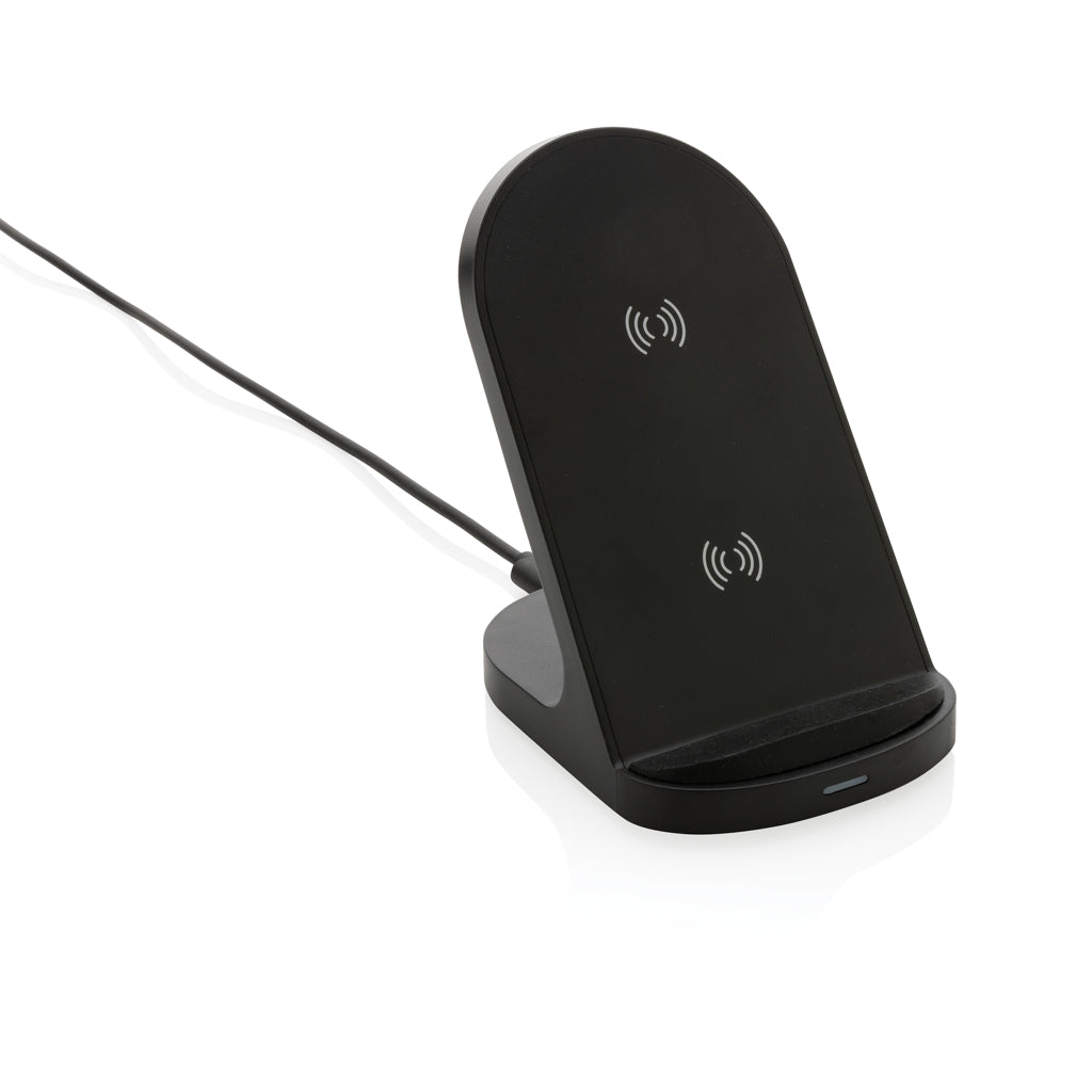 caricabatteria wireless personalizzati in abs riciclato colore nero_nero 121702569 VAR01