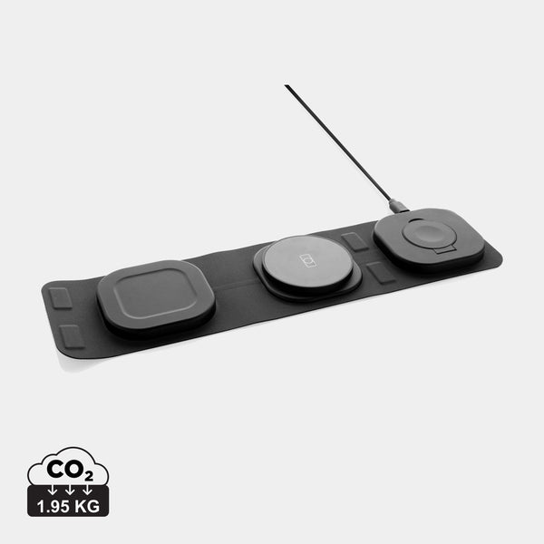 Carica l&#39;immagine nel visualizzatore di Gallery, caricabatteria wireless da personalizzare in abs riciclato, pu colore grigio_grigio 121702570 DET09
