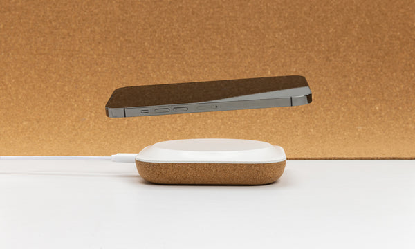 Carica l&#39;immagine nel visualizzatore di Gallery, caricabatteria wireless pubblicitari in abs riciclato, fsc® sughero colore marrone_marrone 121702575 DET09
