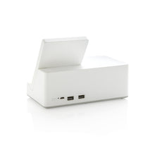 Carica l&#39;immagine nel visualizzatore di Gallery, caricabatteria wireless da personalizzare in bambù, abs colore bianco_bianco 121702604 DET05
