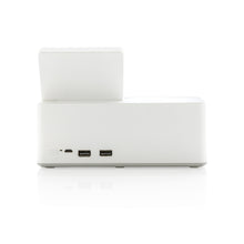 Carica l&#39;immagine nel visualizzatore di Gallery, caricabatteria wireless da personalizzare in bambù, abs colore bianco_bianco 121702604 DET07

