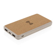 power bank pubblicitari in sughero, paglia di grano colore cachi_verde scuro 121703938 VAR01