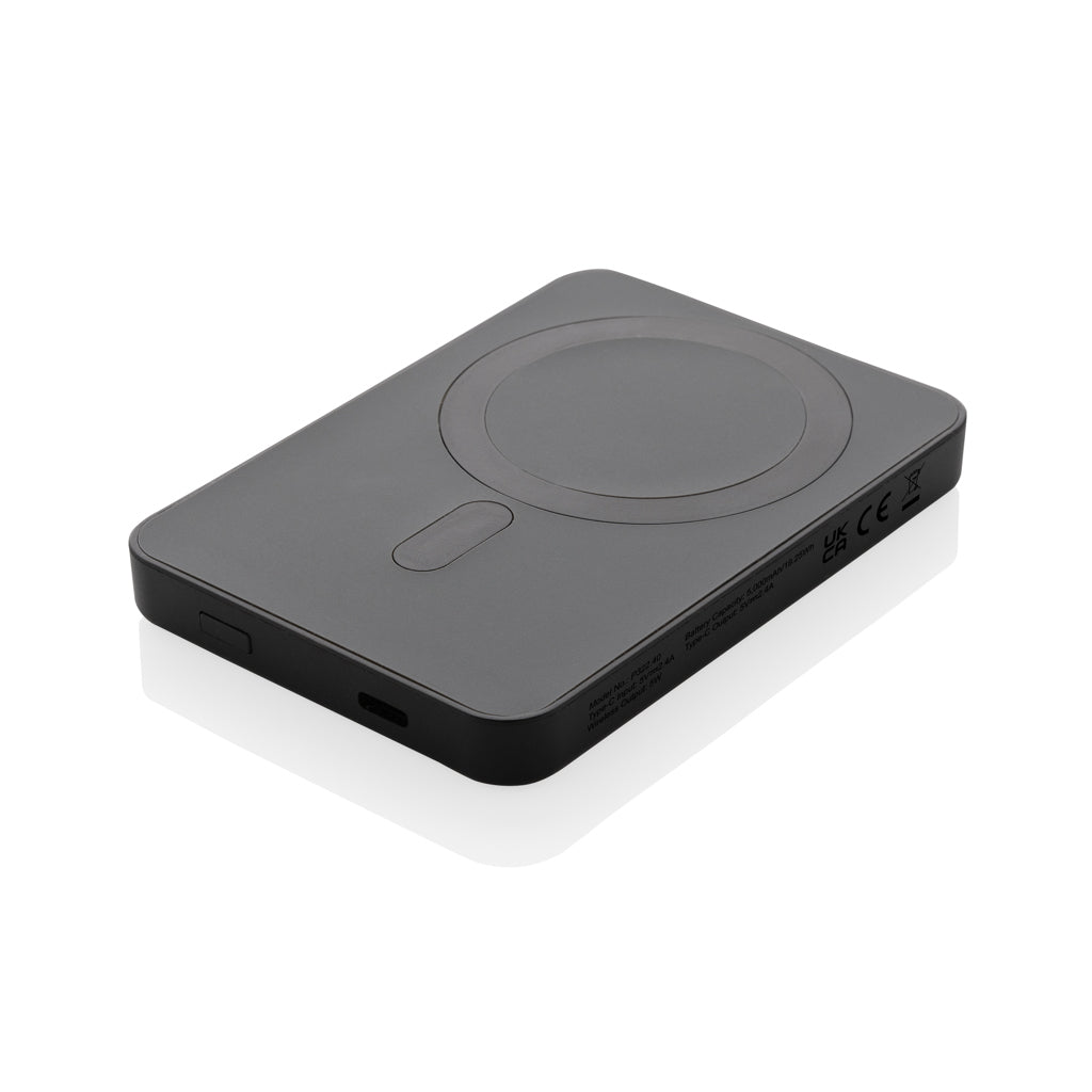 power bank personalizzati in abs riciclato colore nero_nero 121703957 VAR01