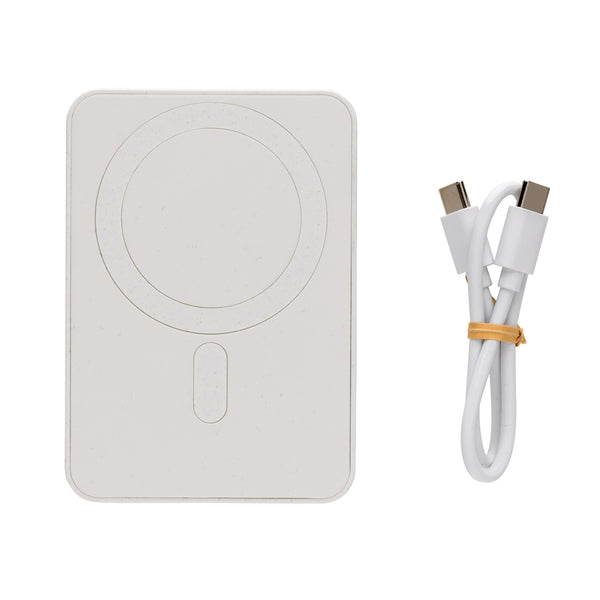 Carica l&#39;immagine nel visualizzatore di Gallery, power bank da personalizzare in abs riciclato colore bianco_bianco 121703957 DET09
