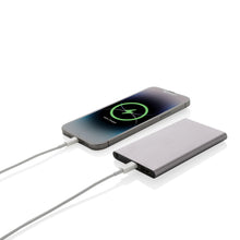 Carica l&#39;immagine nel visualizzatore di Gallery, power bank da personalizzare in lega di alluminio riciclato, abs riciclato colore carbon-fossile_grigio 121703959 DET03
