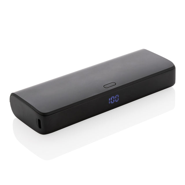 power bank personalizzati in abs riciclato colore nero_nero 121703965 VAR01