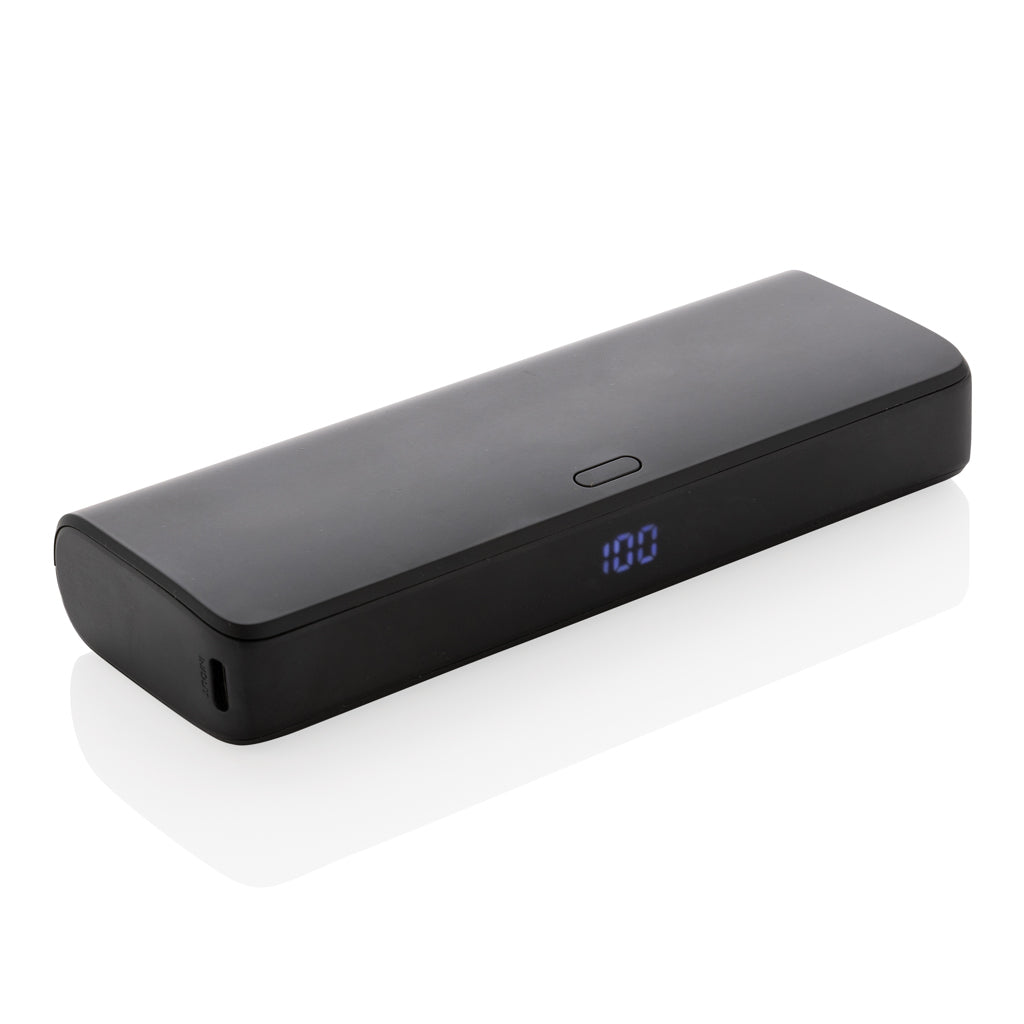 power bank personalizzati in abs riciclato colore nero_nero 121703965 VAR01
