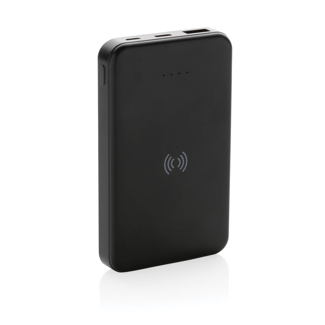 power bank personalizzati in abs riciclato colore nero_nero 121703979 VAR01