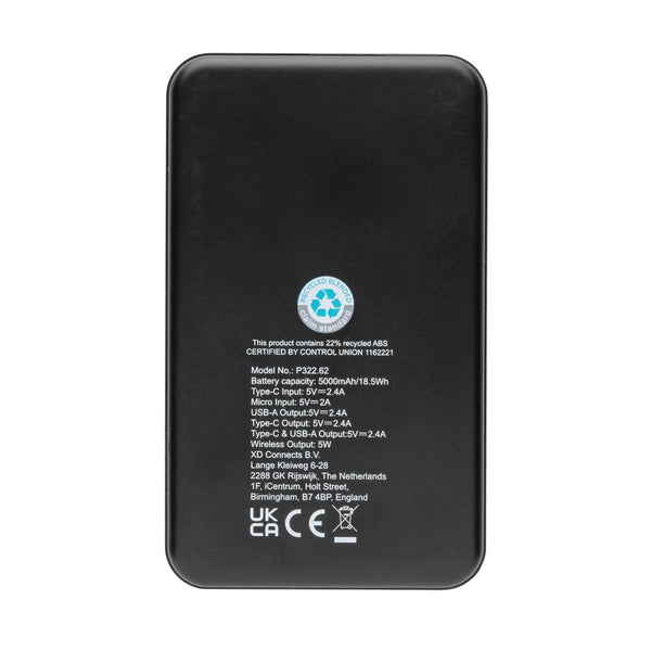 Carica l&#39;immagine nel visualizzatore di Gallery, power bank personalizzati in abs riciclato colore nero_nero 121703979 DET09
