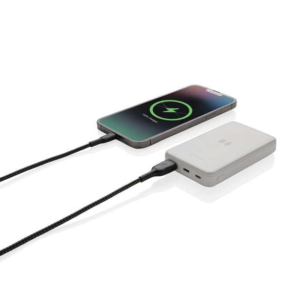 Carica l&#39;immagine nel visualizzatore di Gallery, power bank da personalizzare in abs riciclato colore bianco_bianco 121703979 DET09
