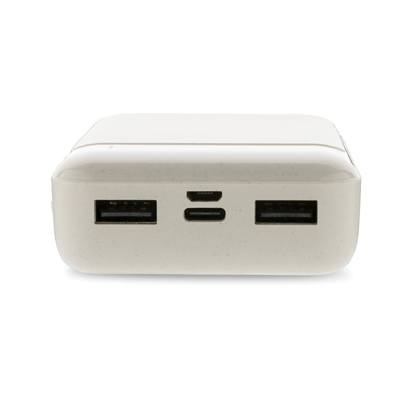 Carica l&#39;immagine nel visualizzatore di Gallery, power bank da personalizzare in abs riciclato, tpe riciclato colore bianco_bianco 121703983 DET09
