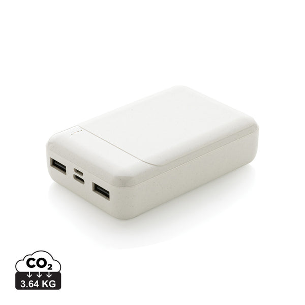 Carica l&#39;immagine nel visualizzatore di Gallery, power bank da personalizzare in abs riciclato, tpe riciclato colore bianco_bianco 121703983 DET09
