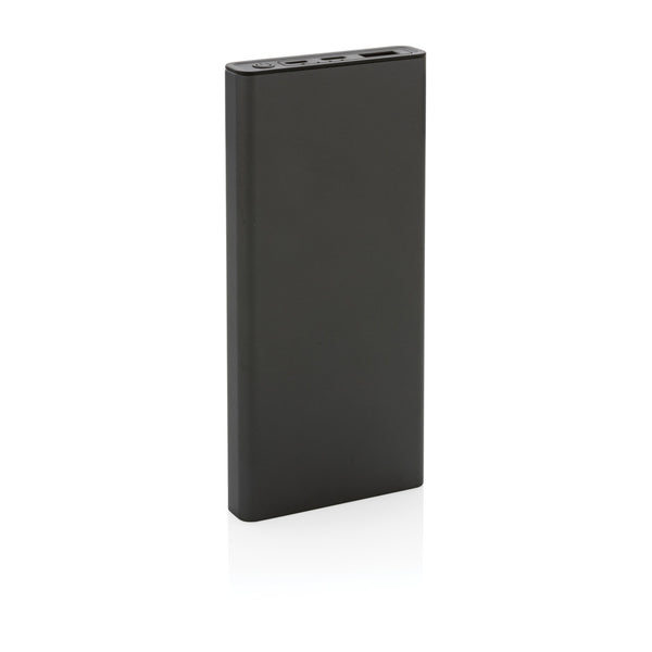 Carica l&#39;immagine nel visualizzatore di Gallery, power bank da personalizzare in alluminio riciclato, abs riciclato colore grigio_grigio 121703986 DET09
