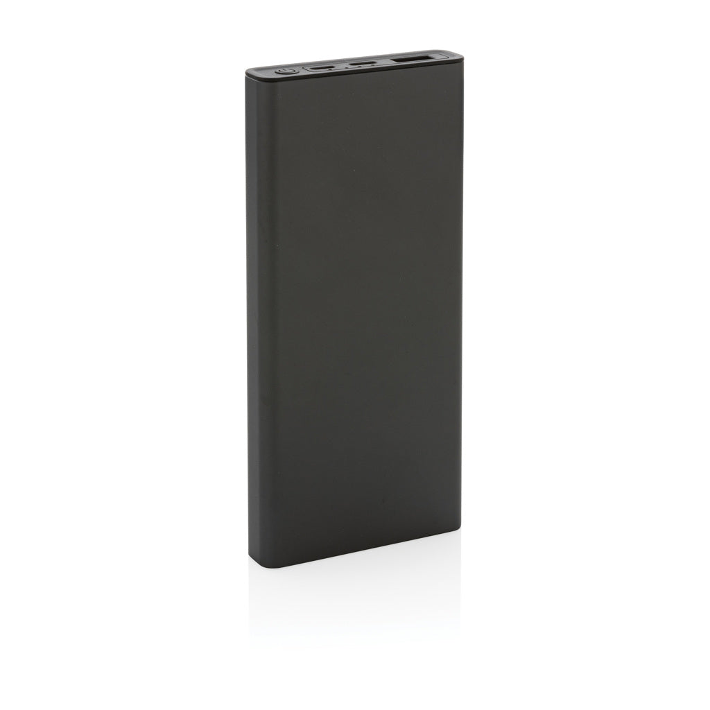 power bank da personalizzare in alluminio riciclato, abs riciclato colore grigio_grigio 121703986 VAR01