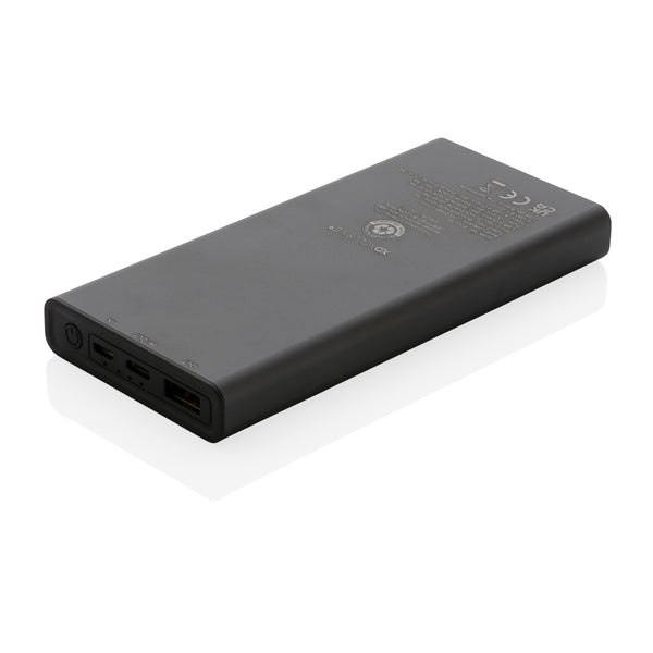 Carica l&#39;immagine nel visualizzatore di Gallery, power bank da personalizzare in alluminio riciclato, abs riciclato colore grigio_grigio 121703986 DET09
